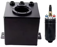 Brandstoftank en pomp