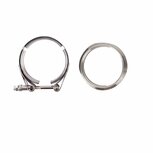 GT/X Series, G-Series V-Band Flange &amp; Clamp Kit - 2.5 inch Inlet Kit Pulsar Turbo Systems