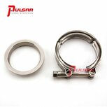 3 inch Stainless Steel V-Band Flange Kit for Precision Turbo T4 PTE Garrett T67 T72 T76 Pulsar Turbo Systems