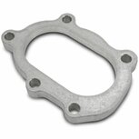 Downpipe flange for GT25R/GT28R/GT30R 5-bolt - T304 stainless steel Vibrant Performance