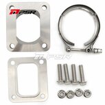 V-Band to T4 COMPACT Adapter for PTG70 PTG75 PTG82 Pulsar Turbo Systems