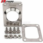 Billet Transition Flange, Hardware Kit included for easy installation-T6 Open to 2.5 inch OD Tubing Pulsar Turbo Systems