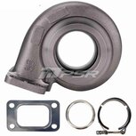 Bo&icirc;tier de turbine pour turbos 5455, 5855, 6255 et G30-660, 770, 900 - Pourriture avant. - Bande V T3 .72 Pulsar Turbo Systems