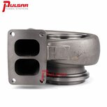 Turbinengeh&auml;use f&uuml;r Turbos der Serie 400 &ndash; 83 x 74 mm &ndash; T4 geteiltes 1,10 V-Band Pulsar Turbo Systems