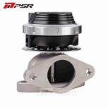2 bolt Flange External Wastegate - 38mm - Black Pulsar Turbo Systems