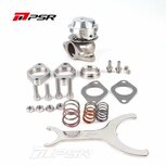 Externes Wastegate mit 2 Schrauben und Flansch &ndash; 38 mm &ndash; Silber Pulsar Turbo Systems