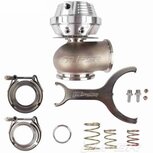 Dual V-Band External Wastegate - 38mm - Silver Pulsar Turbo Systems
