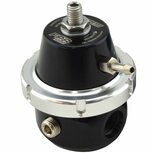 Brandstofdruk regelaar - 6 AN Zwart (universeel) Turbosmart