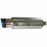 Einddemper universeel rvs 3&#039;&#039; - Titanium Tip Injen