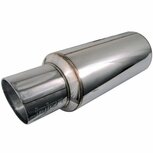 Einddemper universeel rvs 3&#039;&#039; Injen