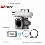 PSR3576 GEN2 Turbocharger - T51R Mod - T3 1.06 V-Band Pulsar Turbo Systems