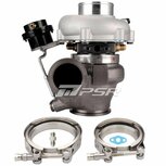 PTG 4849G 550HP Dual Ball Bearing Turbo - Forward Rotation - Standard - .72 Dual V-Band IWG Pulsar Turbo Systems