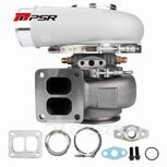 7375G 1200HP Dual Ball Bearing Turbo- Forward Rotation - Standard - 0.95 T4 Divided Inlet V-band Out Pulsar Turbo Systems