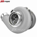 7375G 1200HP Compact Dual Ball Bearing Turbo - Forward Rotation - Standard - 1.28 T4 Divided V-Band Pulsar Turbo Systems
