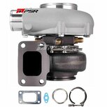5455G 660HP Dual Ball Bearing Turbo - Forward Rotation - T51R Mod .72A/R 4inch Inlet - T3 .83 V-Band Pulsar Turbo Systems