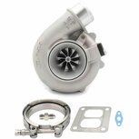 5455G 660HP Dual Ball Bearing Turbo - Forward Rotation - T51R Mod .70A/R 3in - T4 Divided .85 V-Band Pulsar Turbo Systems