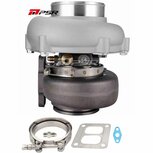 6262G 900HP Dual Ball Bearing Turbo - Forward Rot - T51R Mod .72A/R 2inch outlet - T4 Div .85 V-Band Pulsar Turbo Systems