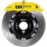 Kit gros freins Apollo avant - Etriers jaunes 4 pistons et disques de frein rainur&eacute;s EBC Honda