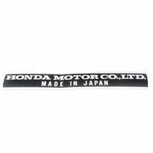 Sticker MOTOR CO., LTD. Genuine Honda