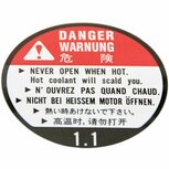 Radiateurdop label Genuine Honda