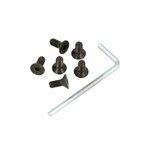 Stuurbouten verzonken zwart M5x10mm QSP