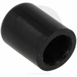 Siliconen afdichtdop 6mm, zwart QSP