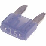 Mini steekzekeringen 15A blauw Eaton Bussmann