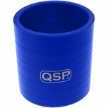 Silicone koppelstuk recht &Oslash;89mm/3.5&quot; - Blauw QSP