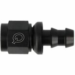 Slangadapter recht push-on 10HE-10AN(F) - Zwart QSP