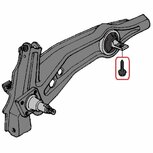 Boulon de bras oscillant (12x60) Genuine Honda