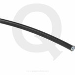 Brake hose PTFE D03 - Stainless steel braided Black QSP