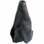Getriebeabdeckung schwarz &ndash; Leder mit schwarzen N&auml;hten US-Racing Honda