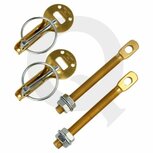 Quick release motorkap / kofferbak sluitingen aluminium - Goud / Geel QSP