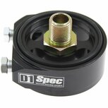 Olie adapter ring / sandwichplaat 3x 1/8&quot; NPT - Zwart D1 Spec