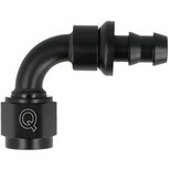 Slangadapter 90&deg; push-on 10HE-10AN(F) - Zwart QSP