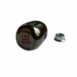 Pookknop &quot;Type R&quot; (5v) - Zwart/chroom US-Racing