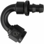 Slangadapter 150&deg; push-on 10HE-10AN(F) - Zwart QSP