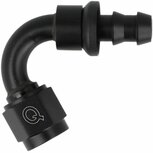 Slangadapter 120&deg; push-on 10HE-10AN(F) - Zwart QSP