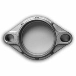 Uitlaatflens 2-bouts - &Oslash;63.50mm/2.50&#039;&#039; Invidia