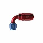 Slangadapter 90&deg; 10HE-10AN(F) - Rood/blauw QSP