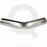 Aluminium pijp 45&ordm; &Oslash;63mm/2.5&#039;&#039; - Gepolijst QSP
