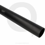 Aluminium pijp recht 50cm &Oslash;70mm/2.75&#039;&#039; - Zwart QSP