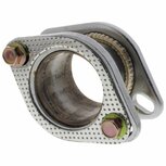 Uitlaat adapter 2-bouts - 6cm SRS