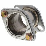 Uitlaat adapter 2-bouts - 8cm SRS