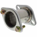 Uitlaat adapter 2-bouts - 10cm SRS