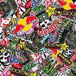 Wrap folie - stickerbomb 2 US-Racing