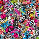 Wrap folie - stickerbomb 1 US-Racing