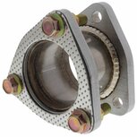 Uitlaat adapter 3-bouts - 6cm SRS