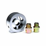 Oliefilter adapter / sandwichplaat - Zilver BLOX Racing