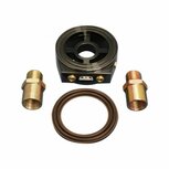 Olie adapter ring / sandwichplaat - Zwart BLOX Racing